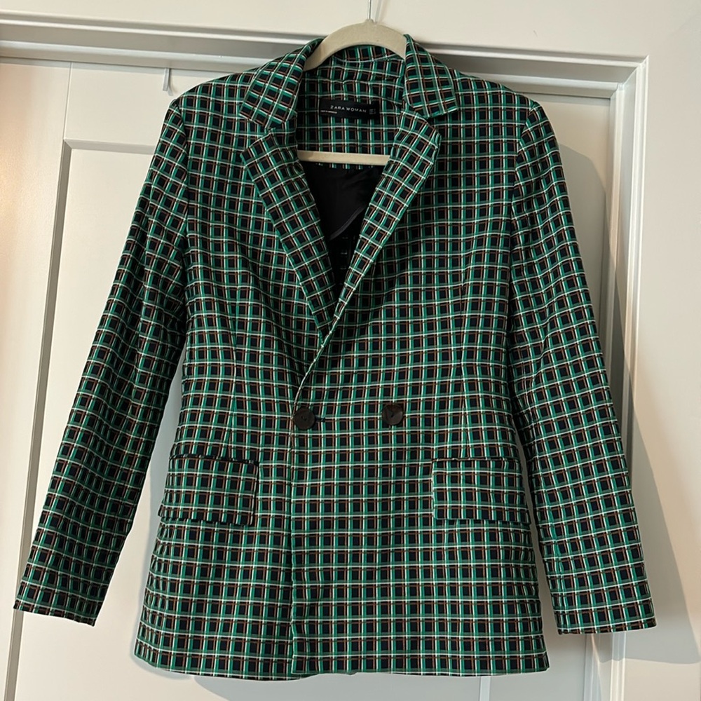 Zara Green Blazer M